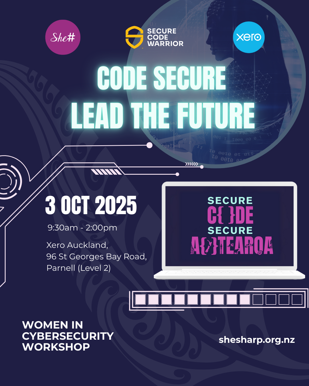 Code Secure. Lead the Future: Women in Cybersecurity Workshop
